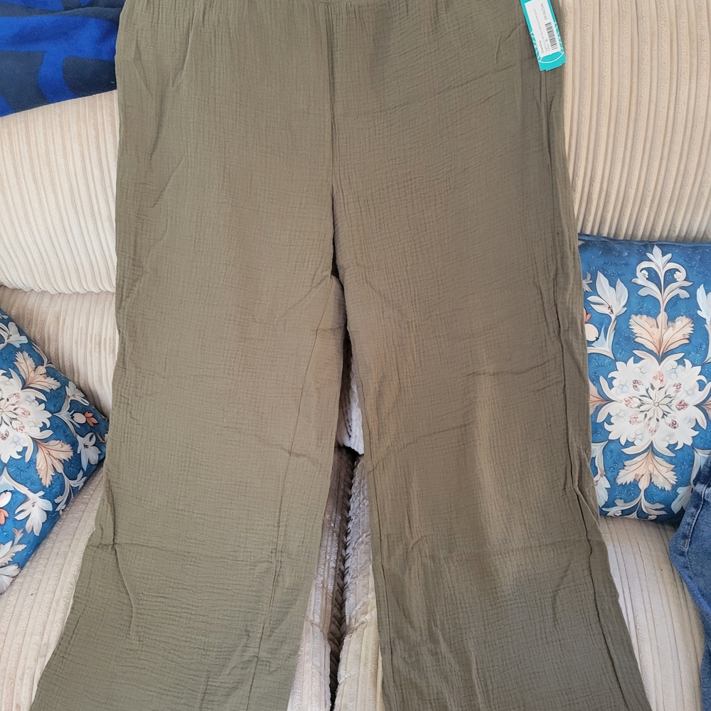 One 5 One Green Wide Leg Jumpsuit